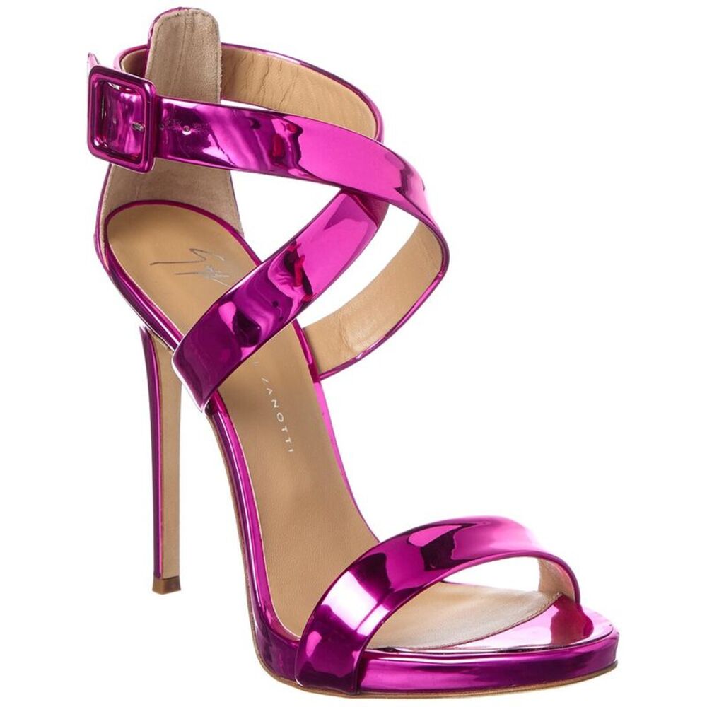 Giuseppe Zanotti Coline 110 Leather Sandal, Pink
